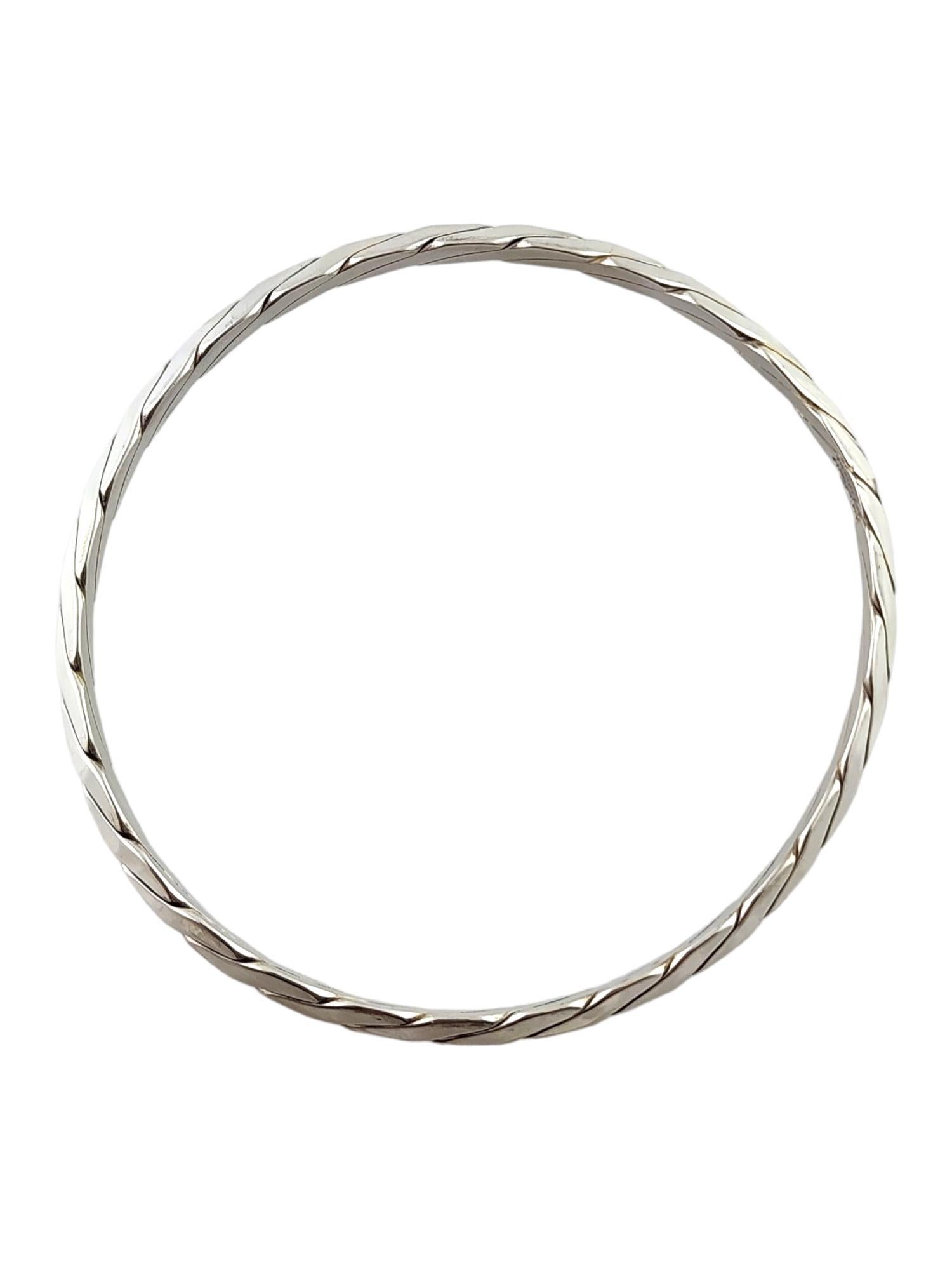Vintage Tiffany & Co. Sterling Silver Twist Bangle #17469 1
