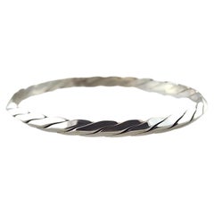 Vintage Tiffany & Co. Sterling Silver Twist Bangle #17469