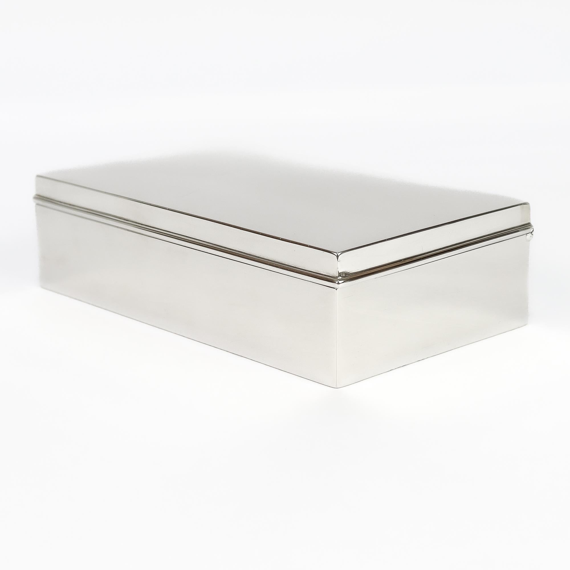 Argento 925 Tiffany & Co. d'epoca. Scatola in argento 925 e foderata in Wood