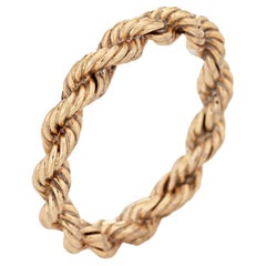 Vintage Tiffany and Co Succo Rope Twist Band 14k Yellow Gold Ring ...