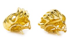 Vintage Tiffany & Co Swirling 18k "Love Knot" Earrings
