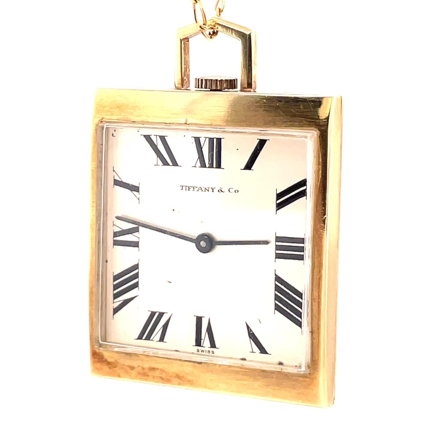 Vintage Tiffany & Co. Swiss Made Watch Pendant 1