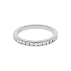 Vintage Tiffany & Co. Tiffany Settiing Diamond Channel-Set Half Eternity Ring in