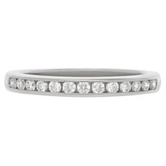 Vintage Tiffany & Co. Tiffany Settiing Diamond Channel-Set Half Eternity Ring in