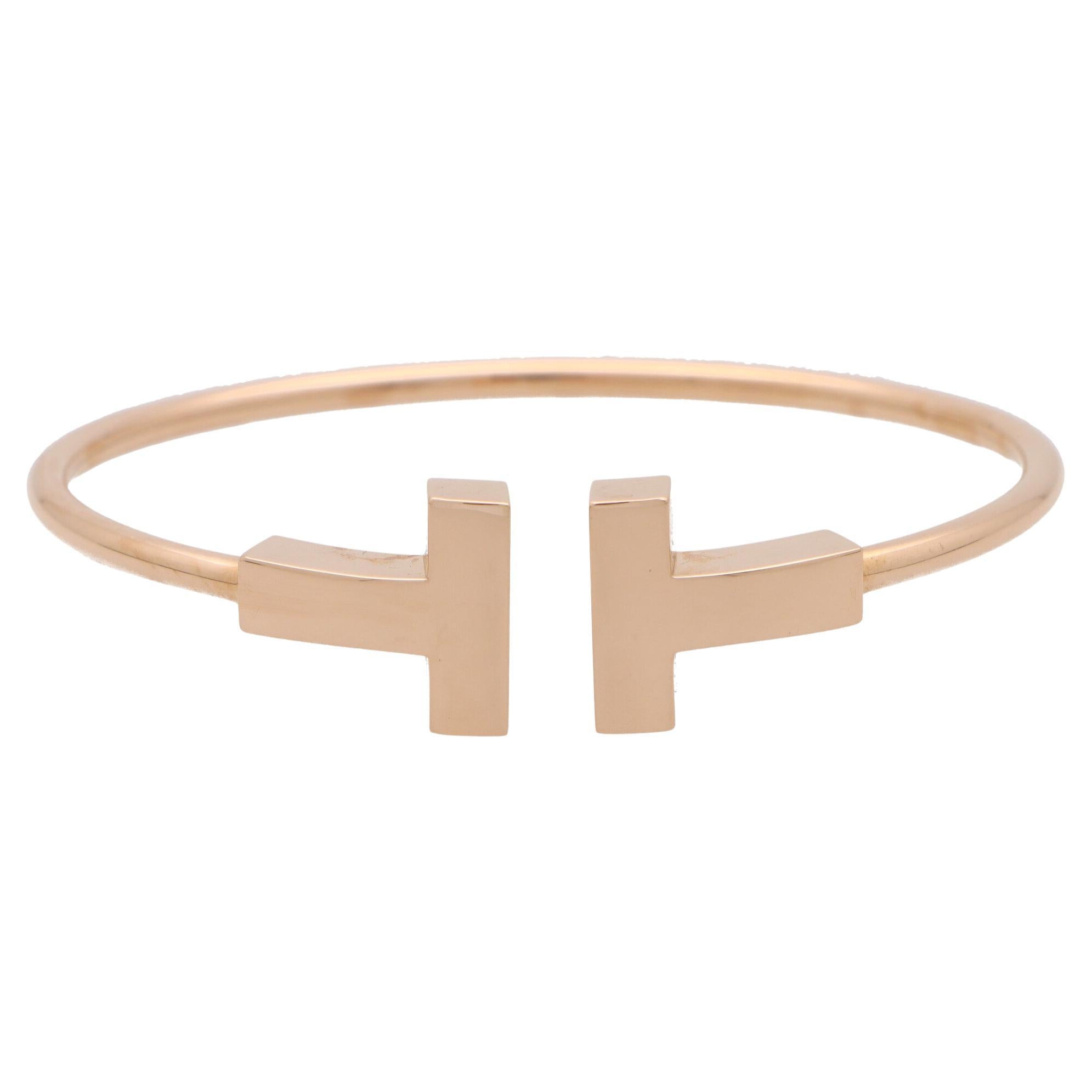 Vintage Tiffany 
Co. ‘Tiffany T’ Bangle in 18k Rose Gold