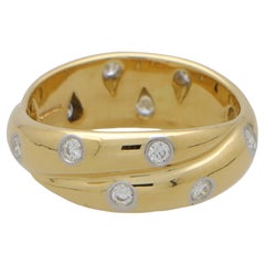 Vintage Tiffany & Co. Twisted Dots Ring in Yellow Gold and Platinum