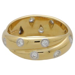 Vintage Tiffany & Co. Twisted Dots Ring in Yellow Gold and Platinum