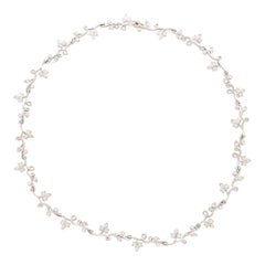 Vintage Tiffany & Co. Twisted Ivy Collar Necklace in Platinum