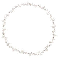 Vintage Tiffany & Co. Twisted Ivy Collar Necklace in Platinum