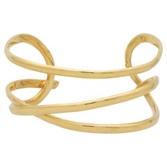 Vintage Tiffany & Co. Twisted Wire Cuff Torque Bangle in 18k Yellow Gold