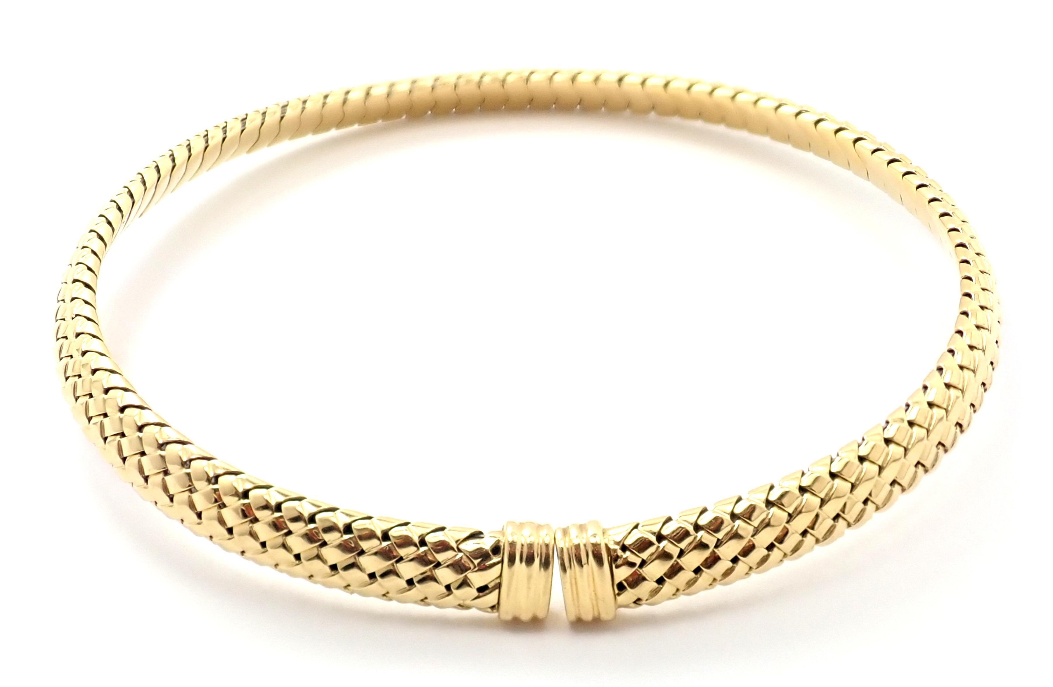 tiffany & co. gold choker necklace