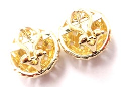 Vintage Tiffany & Co. Vannerie Basket Weave Yellow Gold Earrings