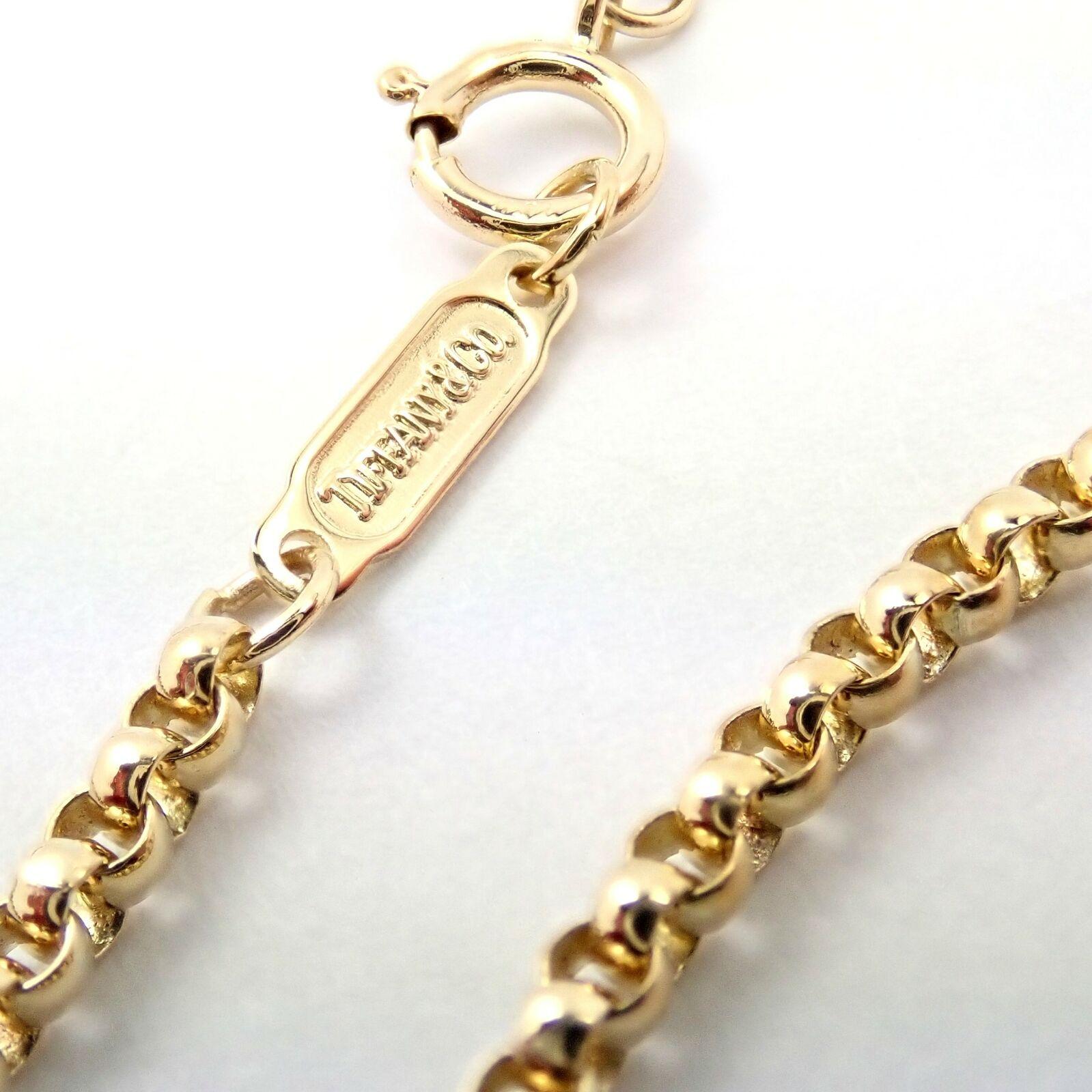 Vintage Tiffany & Co. Vannerie Basket Weave Yellow Gold Heart Pendant Necklace 1