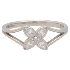 Vintage Tiffany & Co. Victoria Diamond Ring Set in Platinum