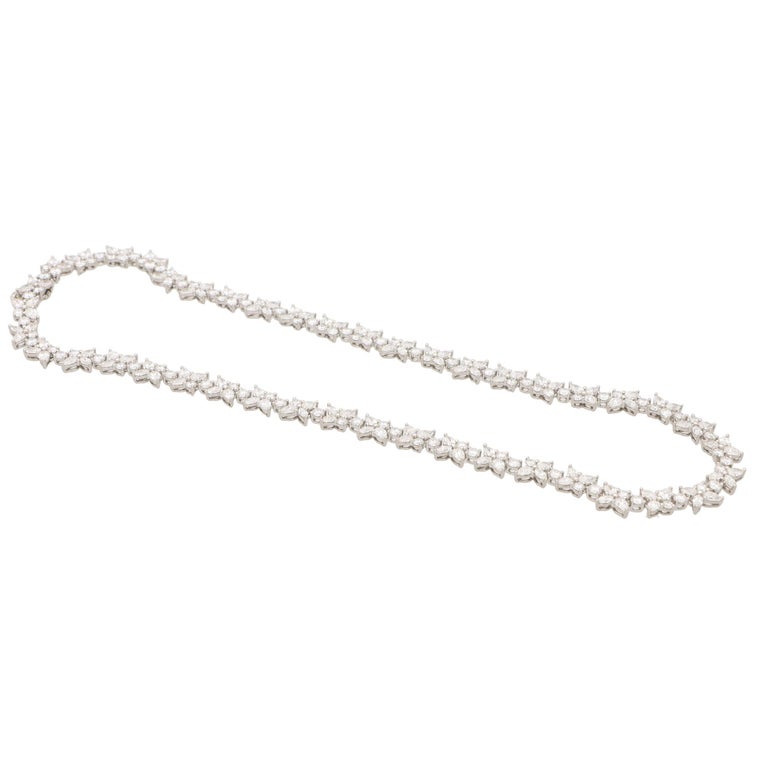 Tiffany & Co. Victoria Cluster Platinum & Diamond Pendant Necklace - Ideal  Luxury