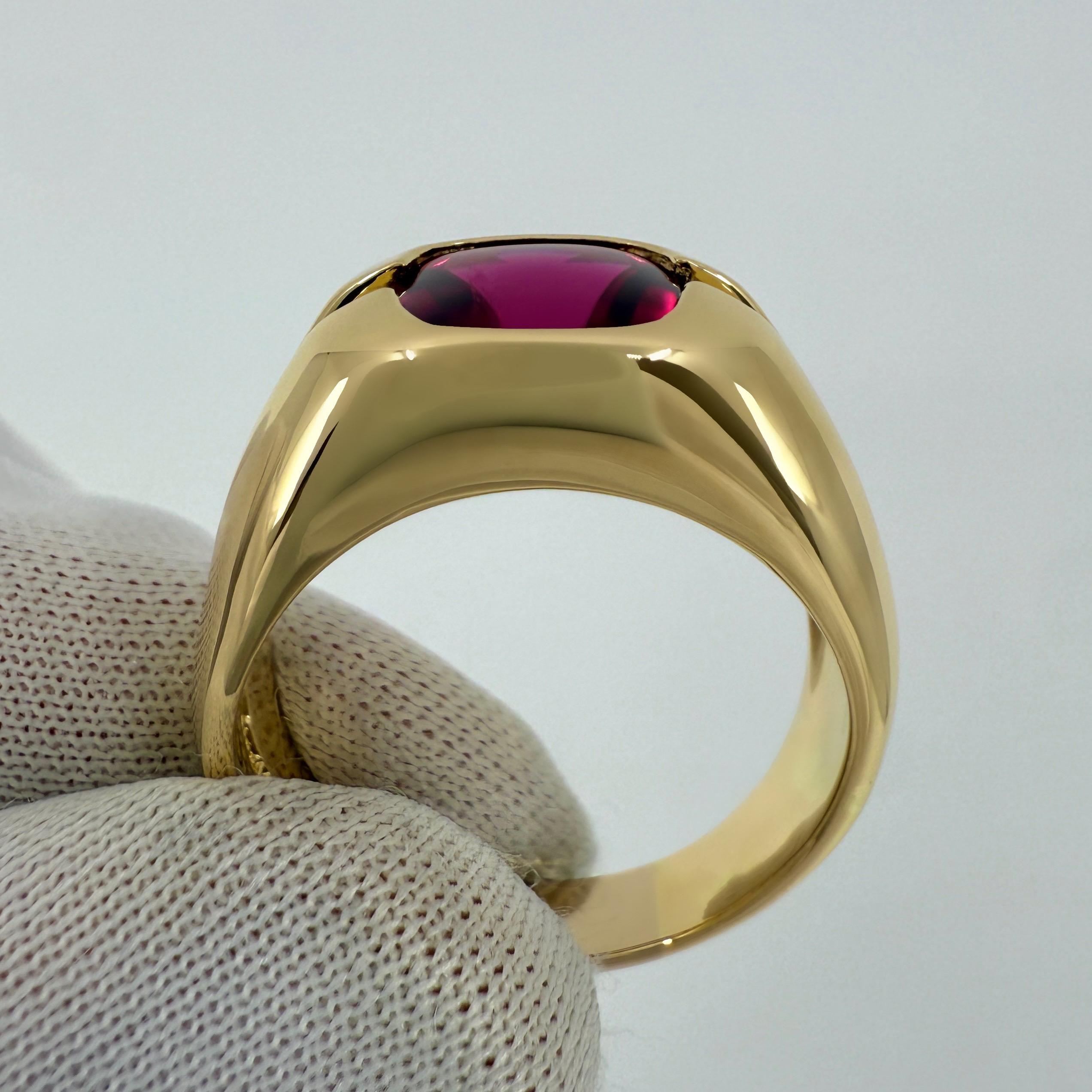 Vintage Tiffany & Co. Bague en or jaune 18k avec tourmaline rose Vivid taillée en cœur Pour femmes en vente