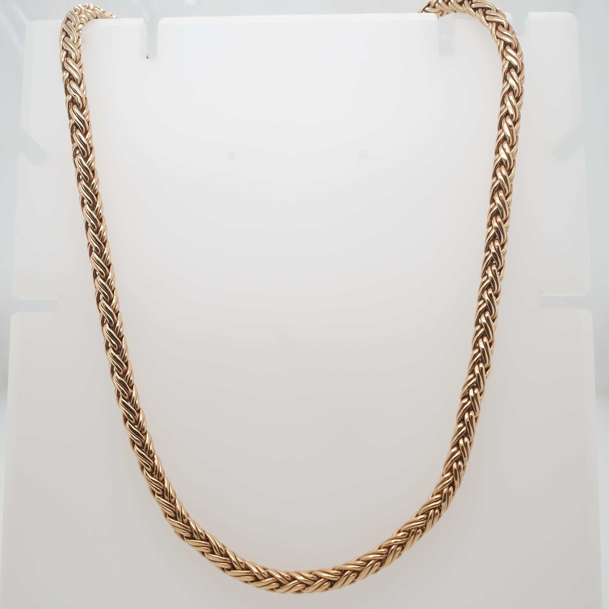 Vintage Tiffany & Co. Weave Pattern Necklace and Bracelet Set In Good Condition In Hicksville, NY
