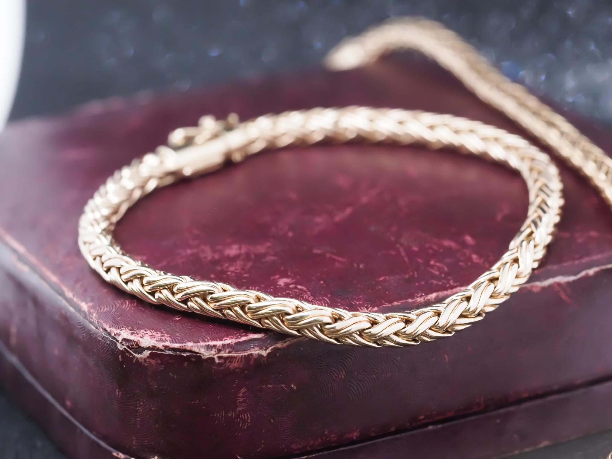 Vintage Tiffany & Co. Weave Pattern Necklace and Bracelet Set 3