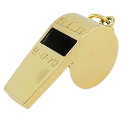 Vintage Tiffany & Co. Whistle Pendant 14k Gold