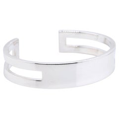 Vintage Tiffany & Co. Wide 925 Sterling Silver Cutout Cuff Bracelet 7-7.5" 58.4g