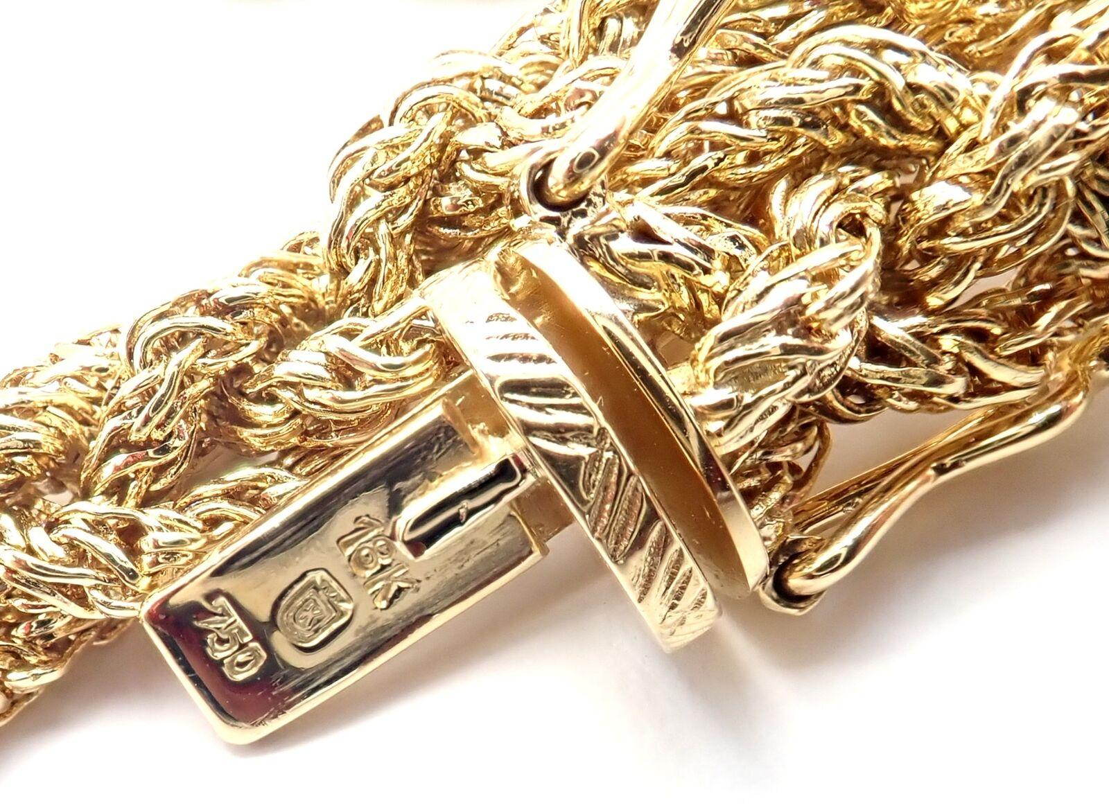 Vintage Tiffany & Co Woven Basketweave Link Yellow Gold Chain (Chaîne en or jaune) en vente 6