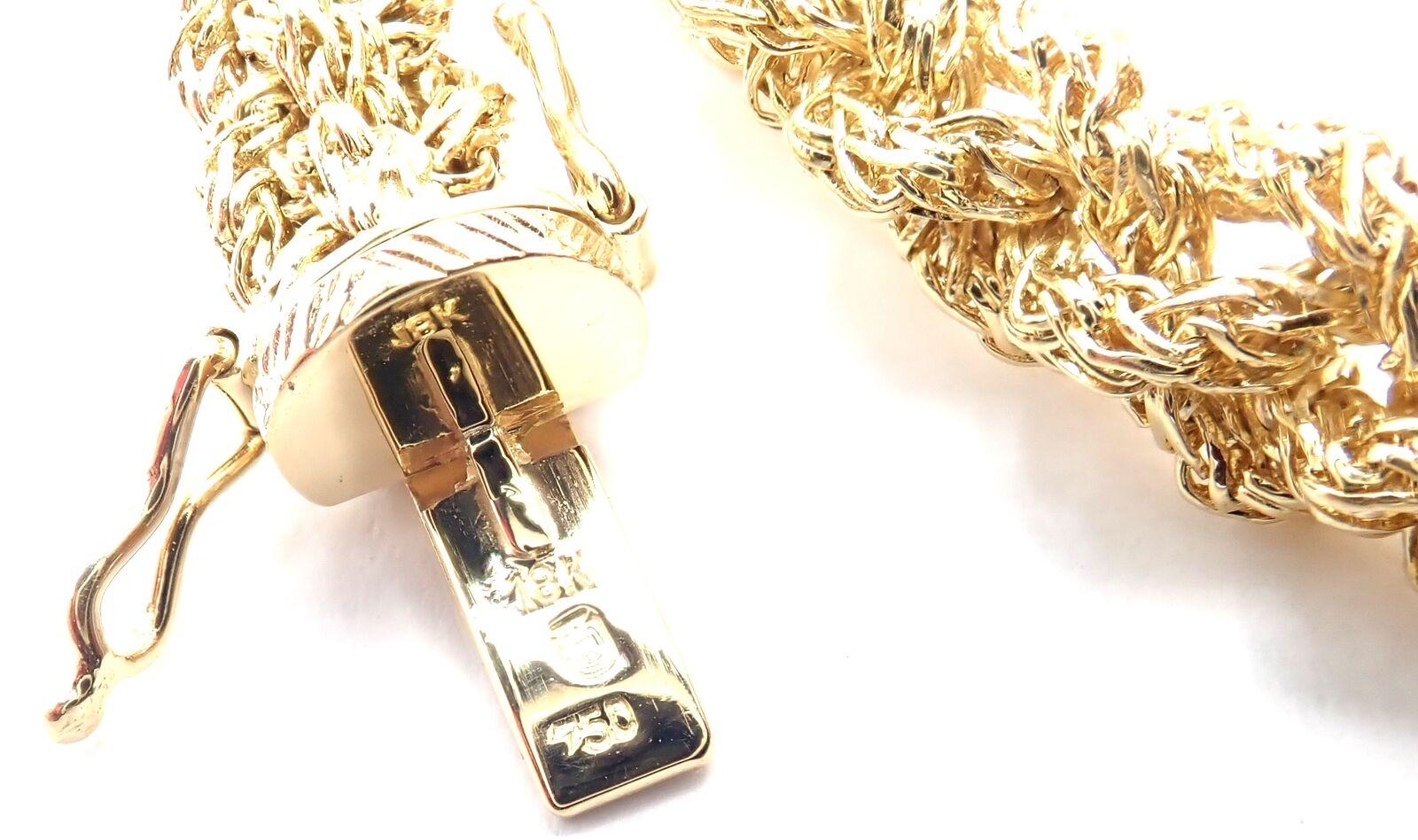 Vintage Tiffany & Co Woven Basketweave Link Yellow Gold Chain (Chaîne en or jaune) en vente 2