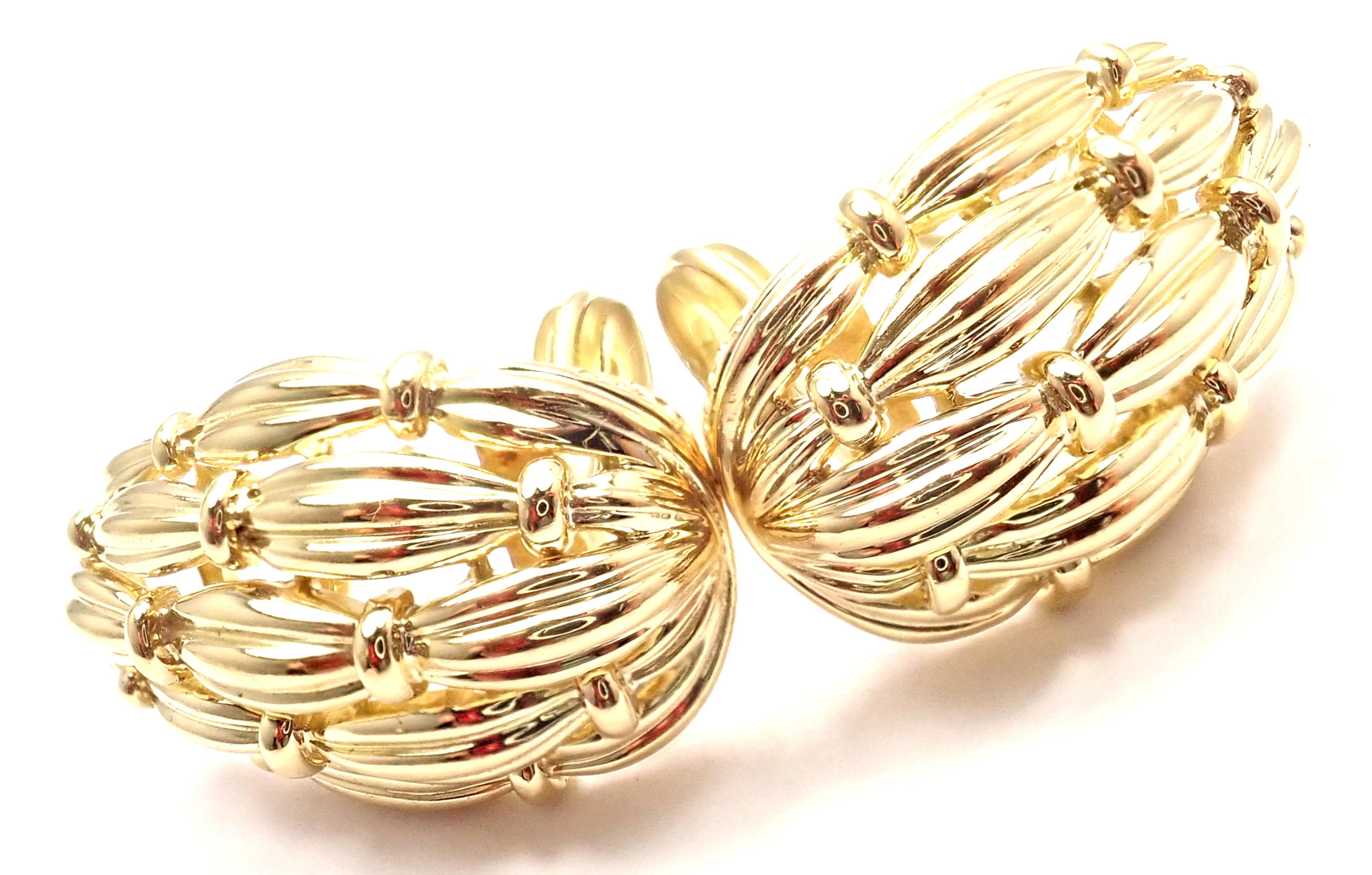 vintage tiffany gold earrings