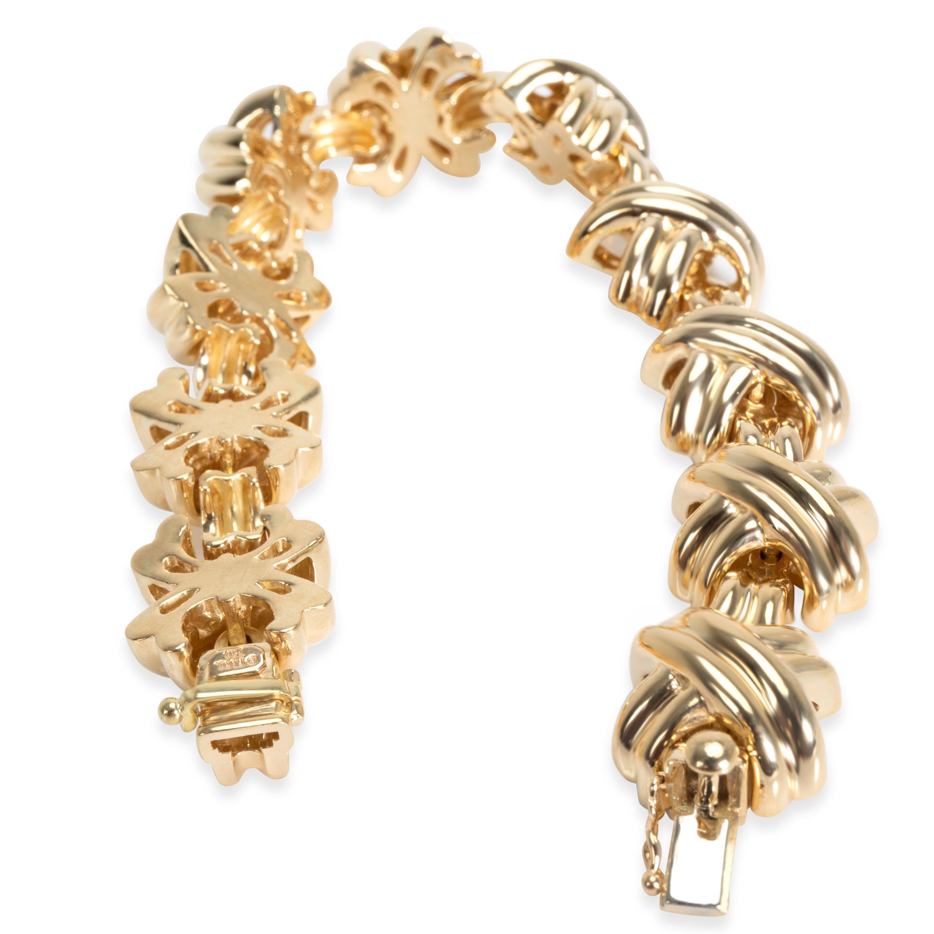 Women's Vintage Tiffany & Co. X Bracelet in 18 Karat Yellow Gold