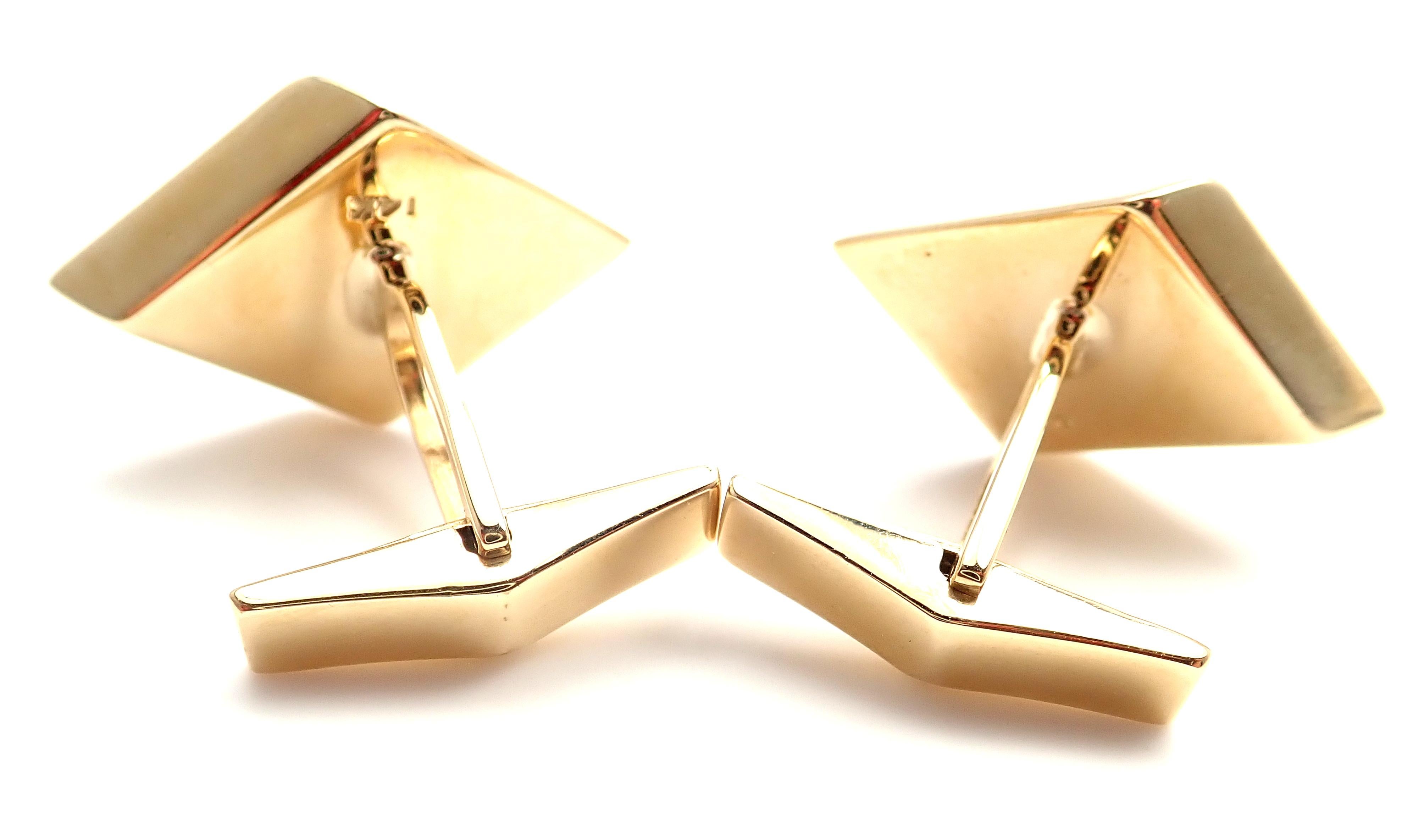 Vintage Tiffany & Co. Yellow Gold Cufflinks For Sale 6