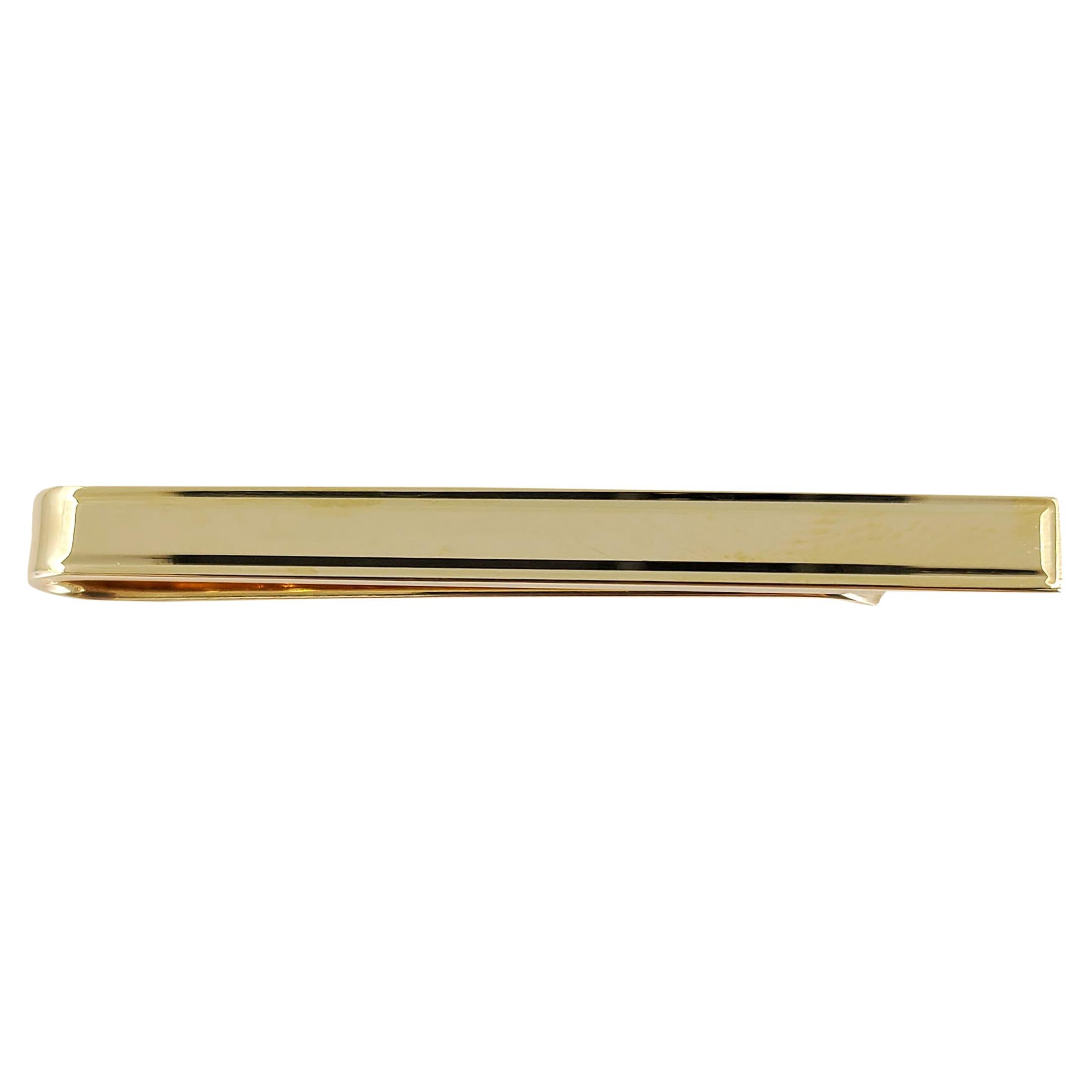 Vintage Tiffany & Co. Yellow Gold Engravable Tie Bar