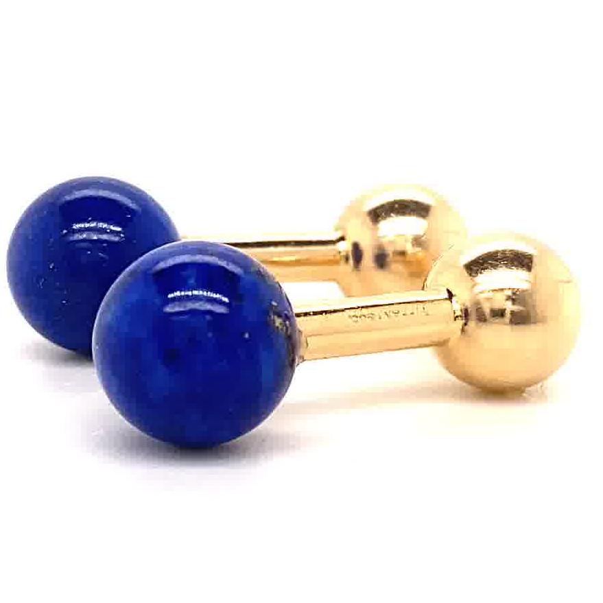 Vintage Tiffany & Co. Yellow Gold Lapis Cufflinks. Signed Tiffany & Co. Circa 1970’s.

About The Piece: Looking for a chic, sophisticated and elegant gift for a significant man in your life? You just found it. Signed by the iconic jewelry house -