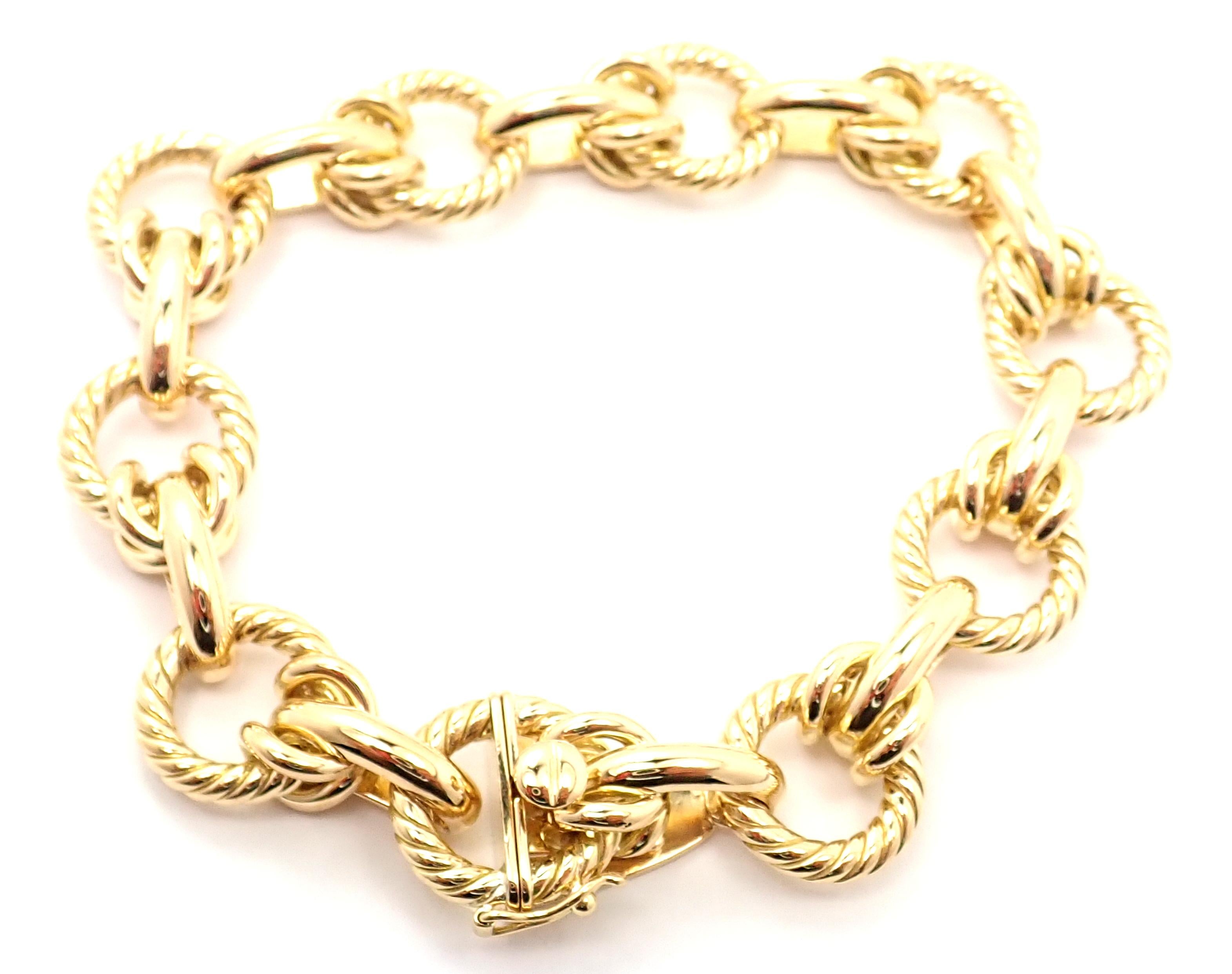18k Gelbgold Vintage Link Armband von Tiffany & Co. 
Details: 
Länge: 7 3/4