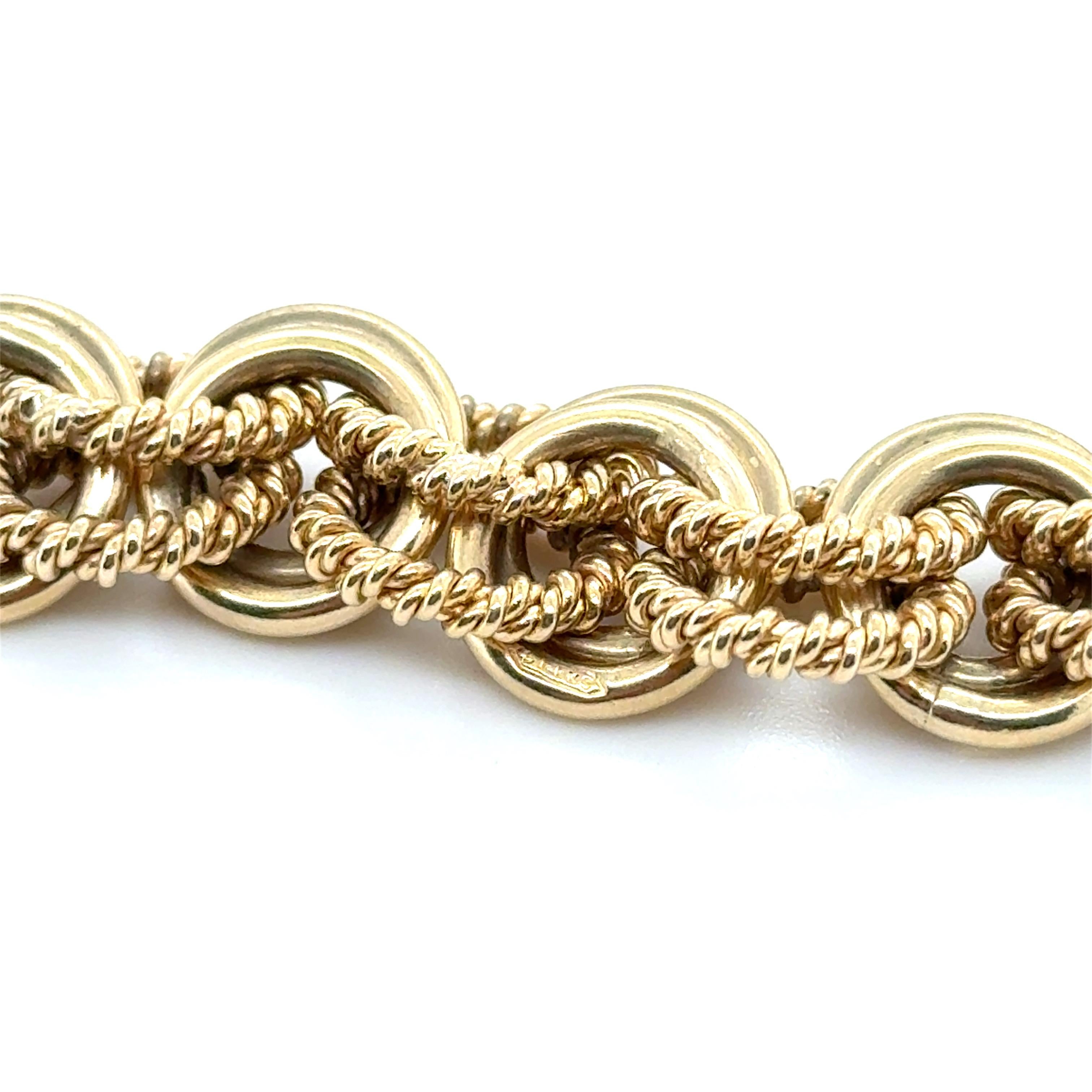 Vintage, Tiffany & Co., Yellow Gold Long Chain Necklace For Sale 3