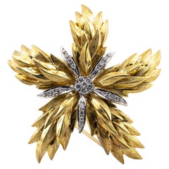 Broche vintage Tiffany
Company de diamantes en oro de 18 quilates y platino