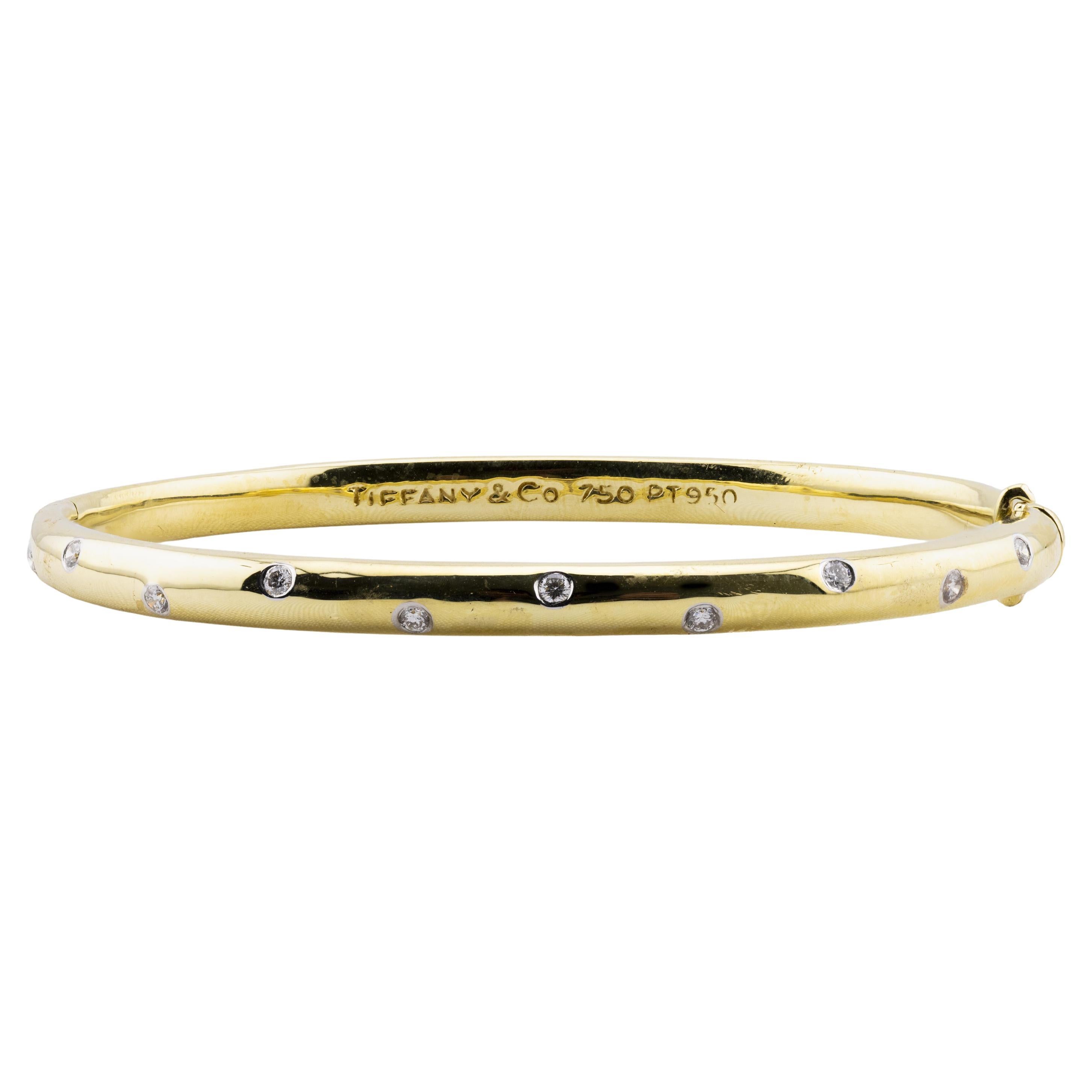 Vintage Tiffany
Company Bracciale Etoile con diamanti in oro 18 carati e platino