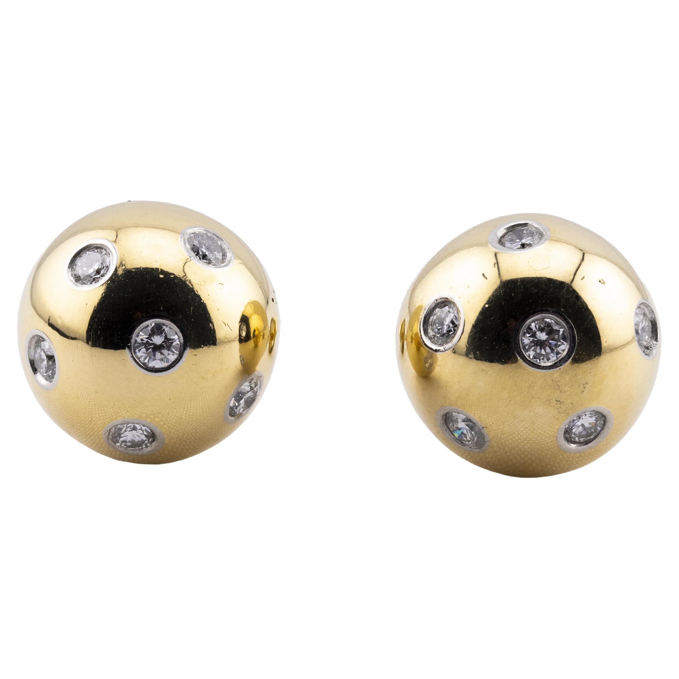 Vintage Tiffany
Company Orecchini Etoile con diamanti in oro 18 carati e platino