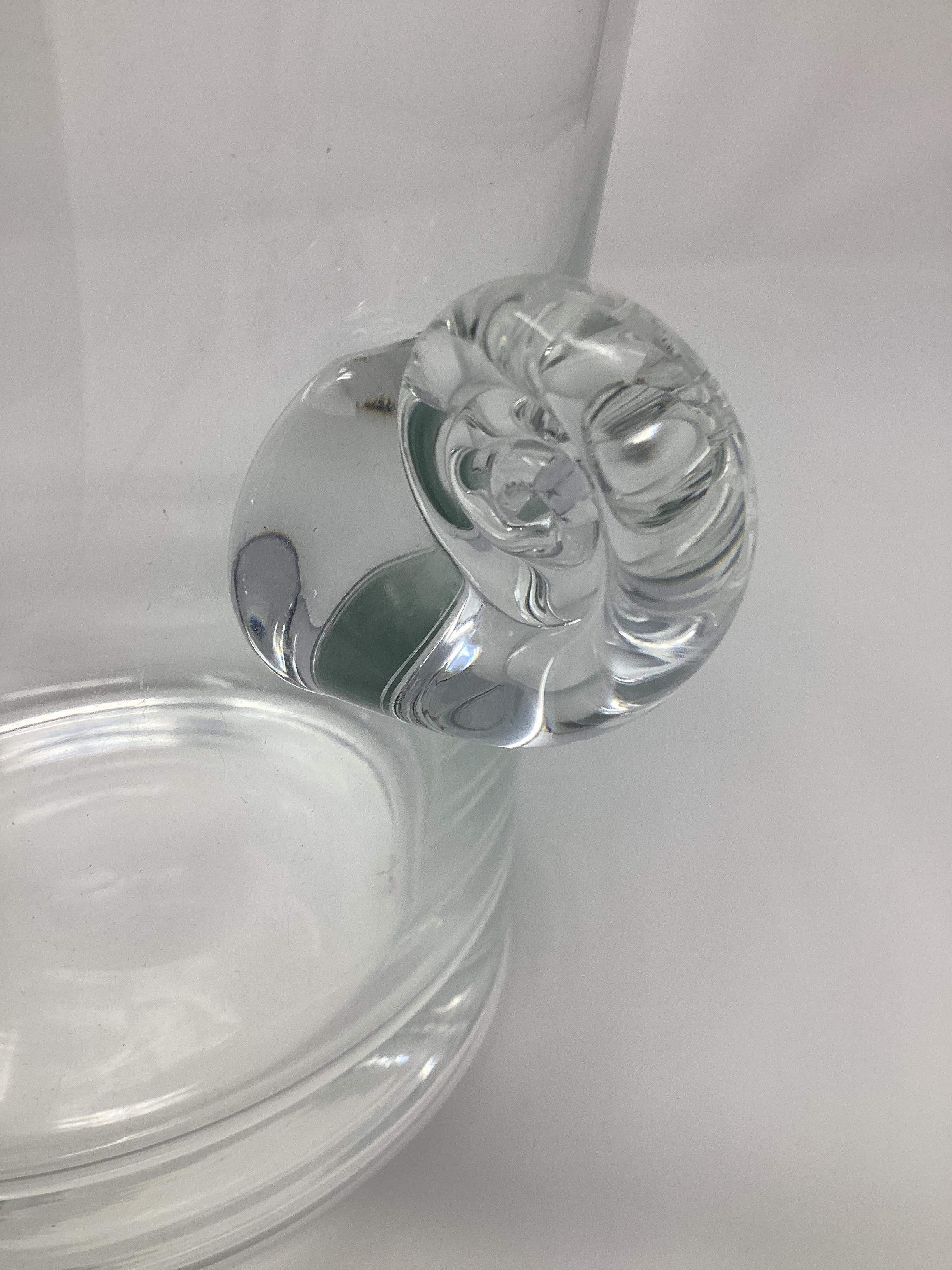 Vintage Tiffany Crystal Ice Bucket, 1960s In Good Condition For Sale In Chapel Hill, NC