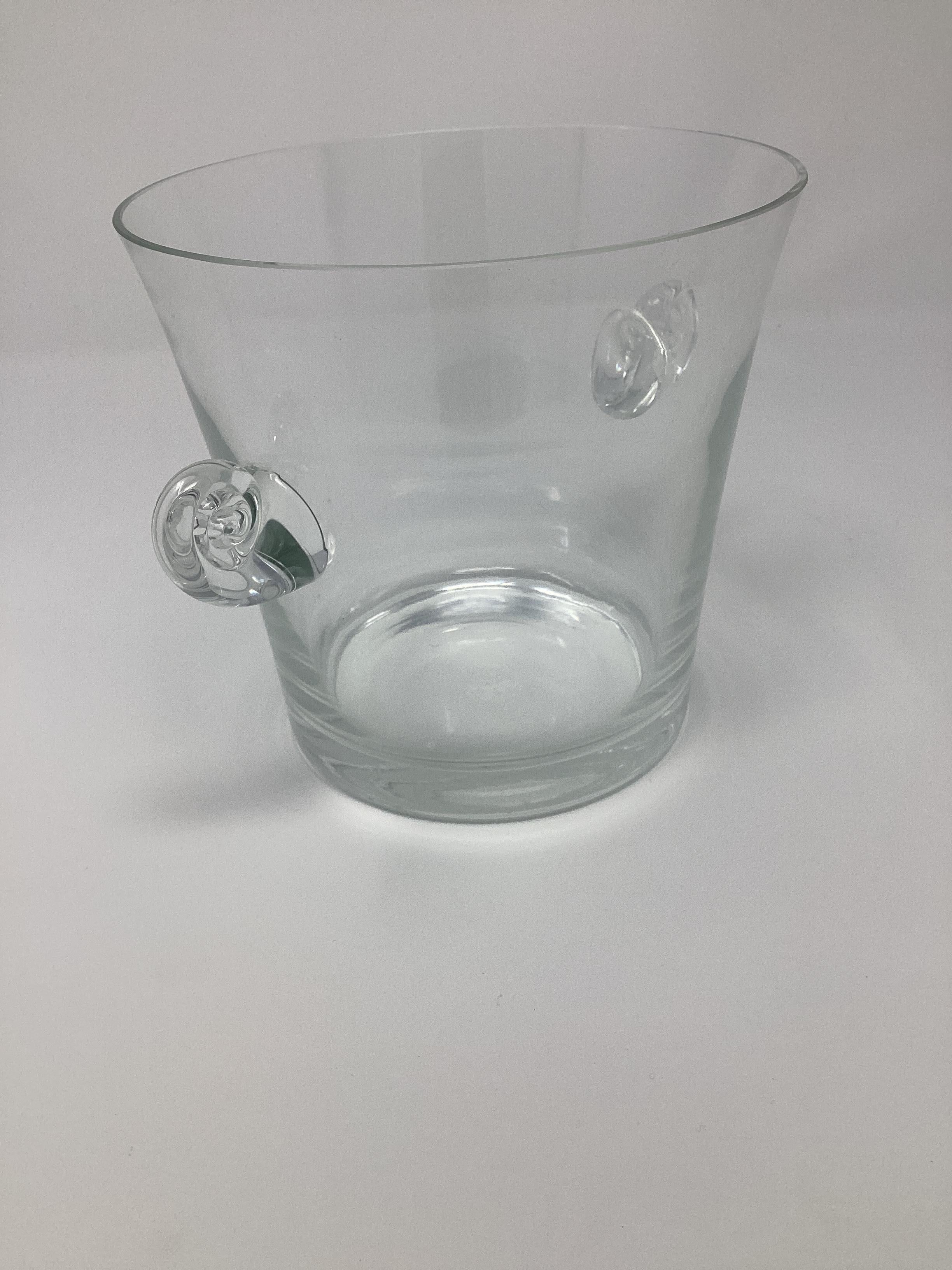 20th Century Vintage Tiffany Crystal Ice Bucket, 1960s For Sale