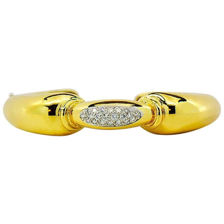Vintage Tiffany Diamond Cuff Bracelet