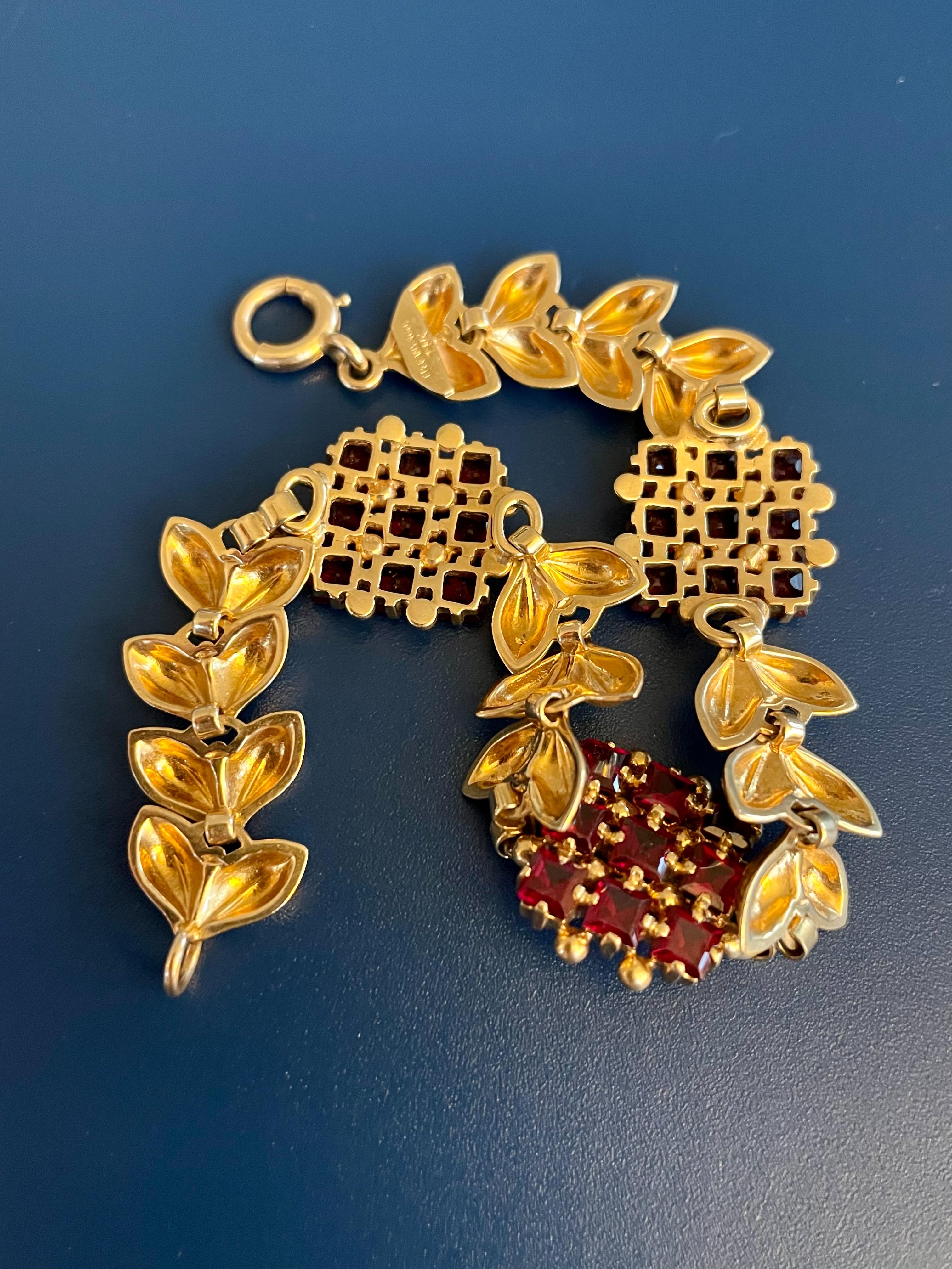 tiffany garnet bracelet