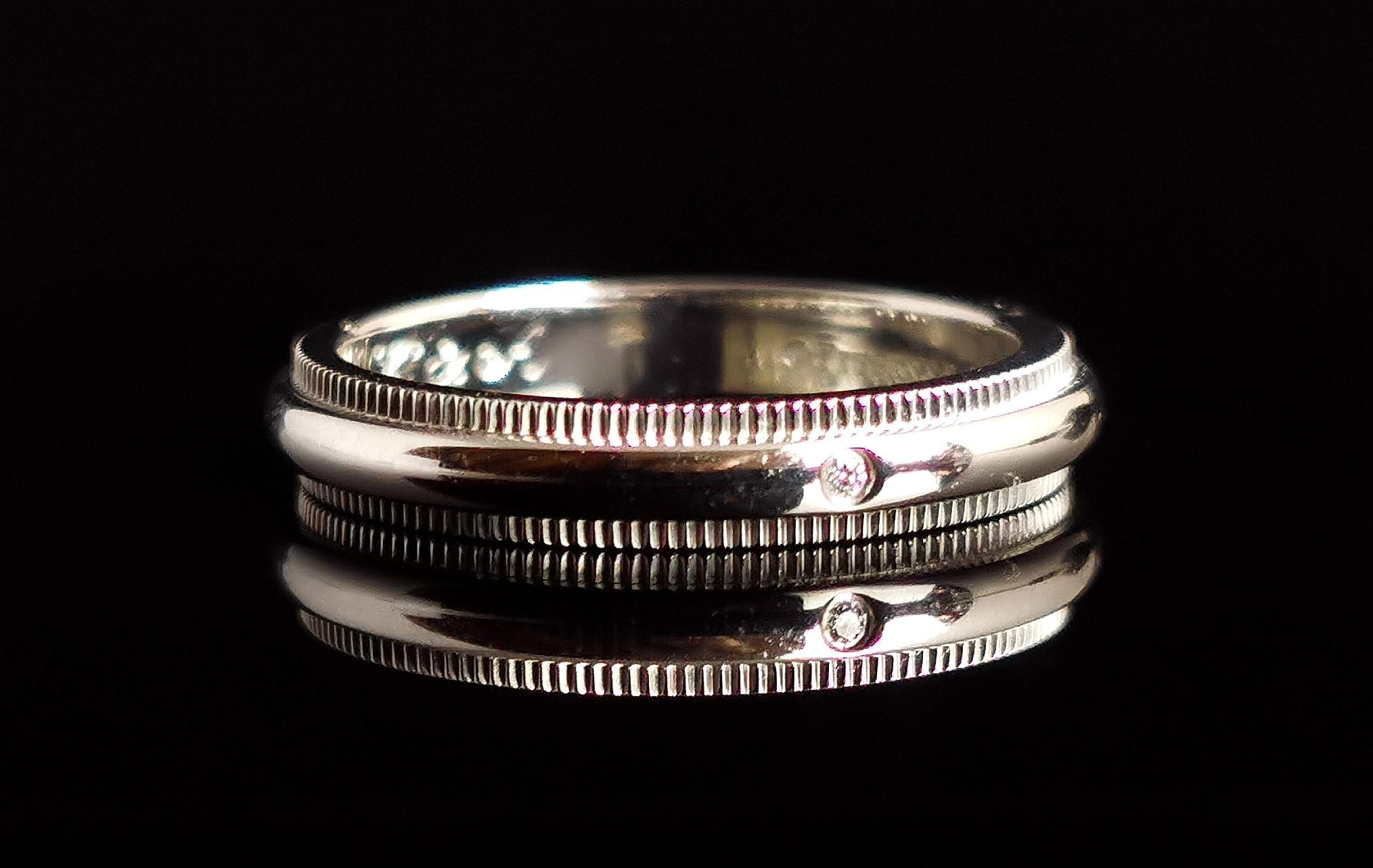 tiffany milgrain wedding band