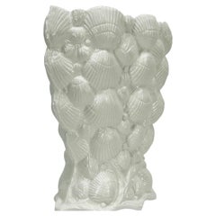 Vintage Tiffany Seashell Vase by Sybil Connolly, White Porcelain