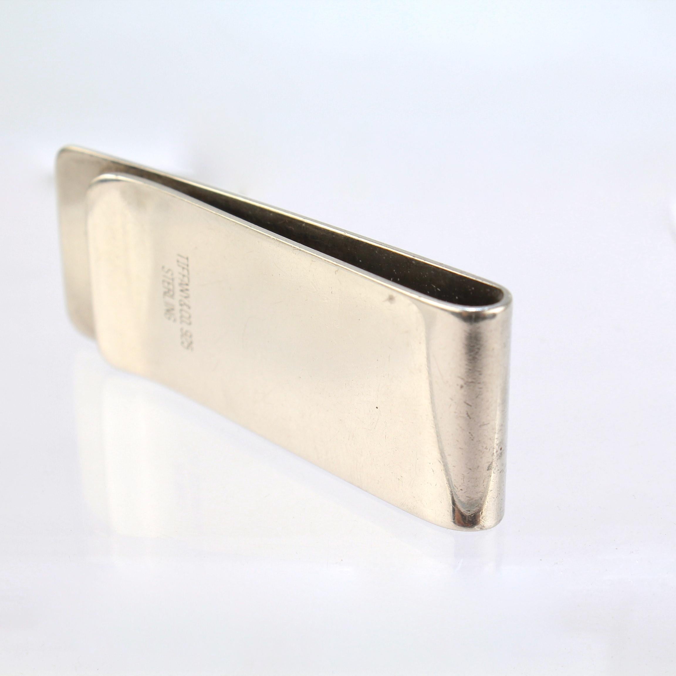 Vintage Tiffany Sterling Silver Money Clip In Good Condition In Philadelphia, PA