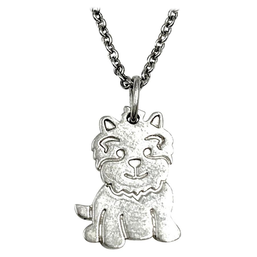 Tiffany & Co. Sterling Silver Westie, West Highland White Terrier Necklace