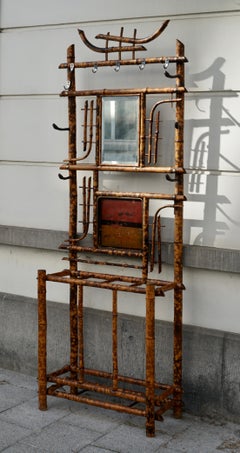 Vintage Tiger Bamboo Coat Rack 40's