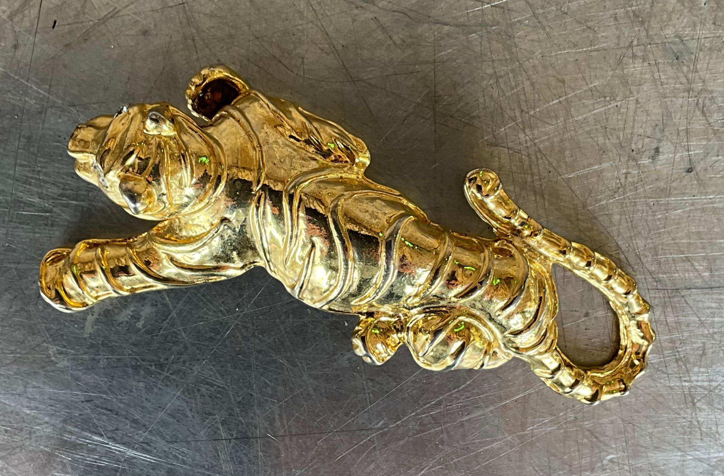 Broche de tigre vintage en venta 6
