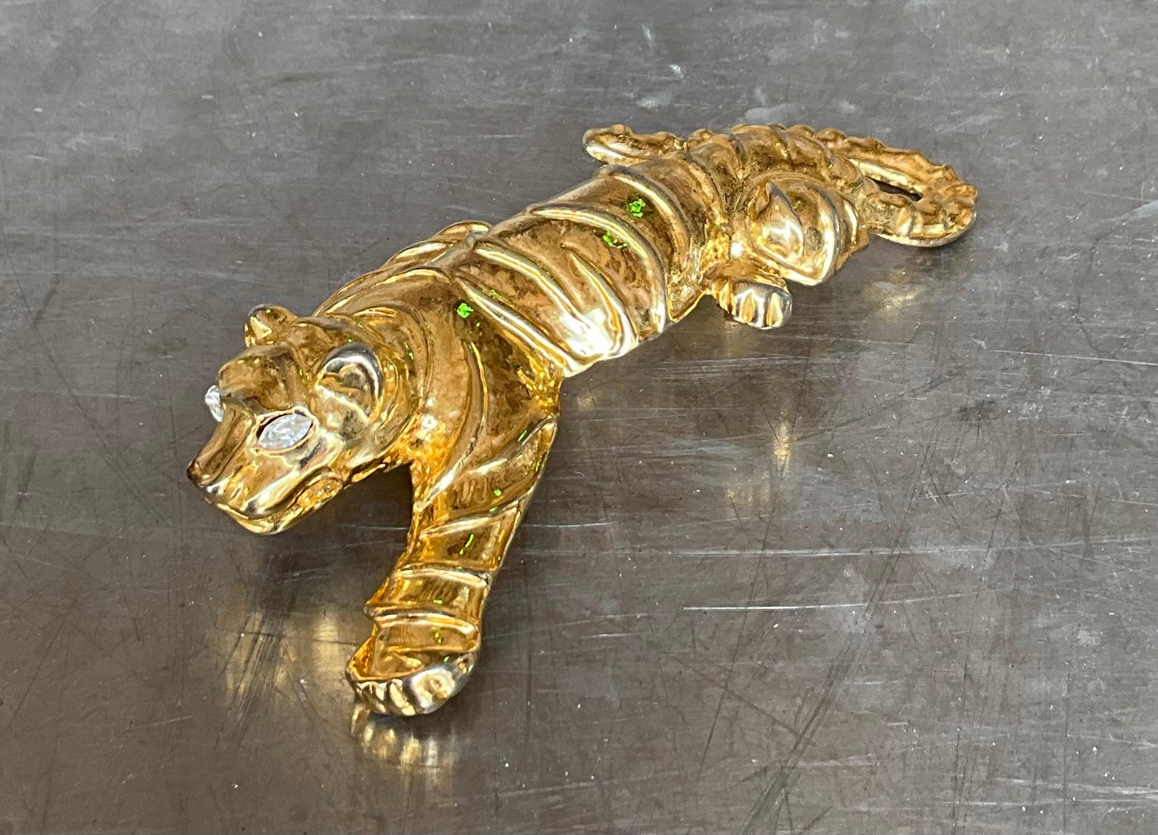 Broche de tigre vintage en Bueno estado para la venta en West Palm Beach, FL