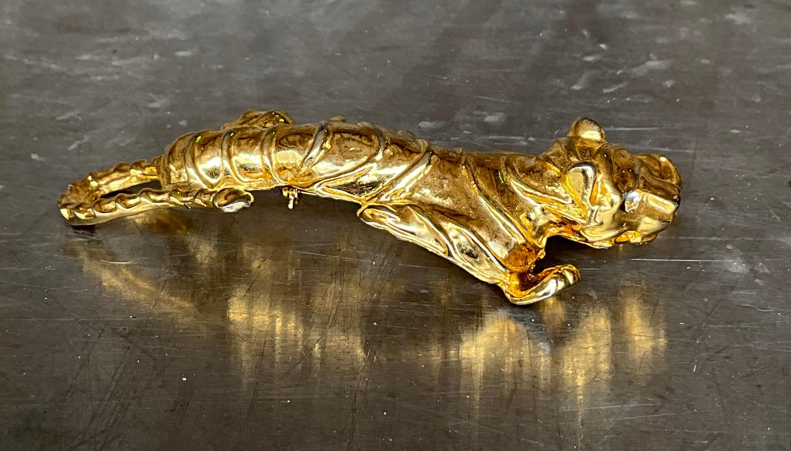 Broche de tigre vintage en venta 2