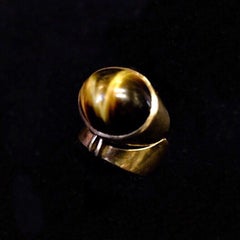 Vintage Tiger Eye Gold Ring