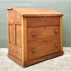 Vintage Tiger Maple Butlers Desk